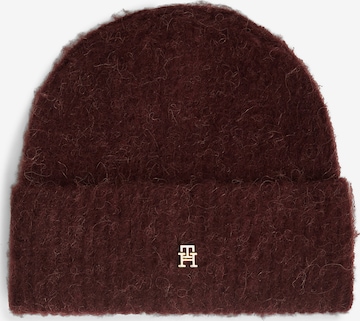 TOMMY HILFIGER Mütze 'Elevated Chic' in Rot: Vorderseite