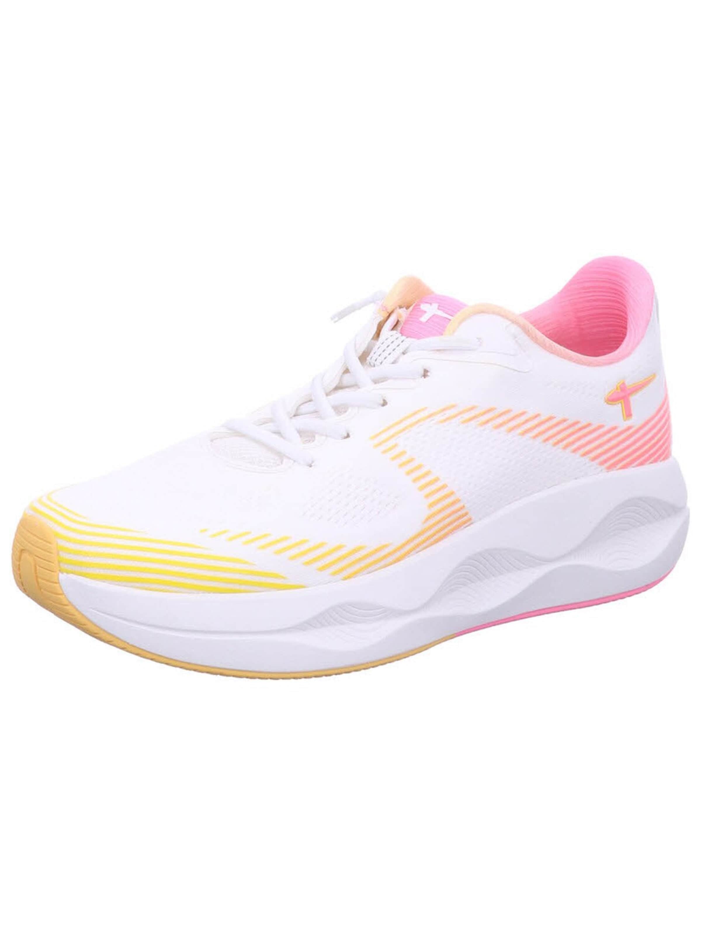 Tamaris Sneakers laag 'Schnürschuh Damen 1-23781-45-1B7 1B7 Textil in weiß' in Wit: voorkant
