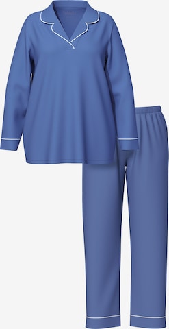 Pantalon de pyjama Ulla Popken en bleu : devant