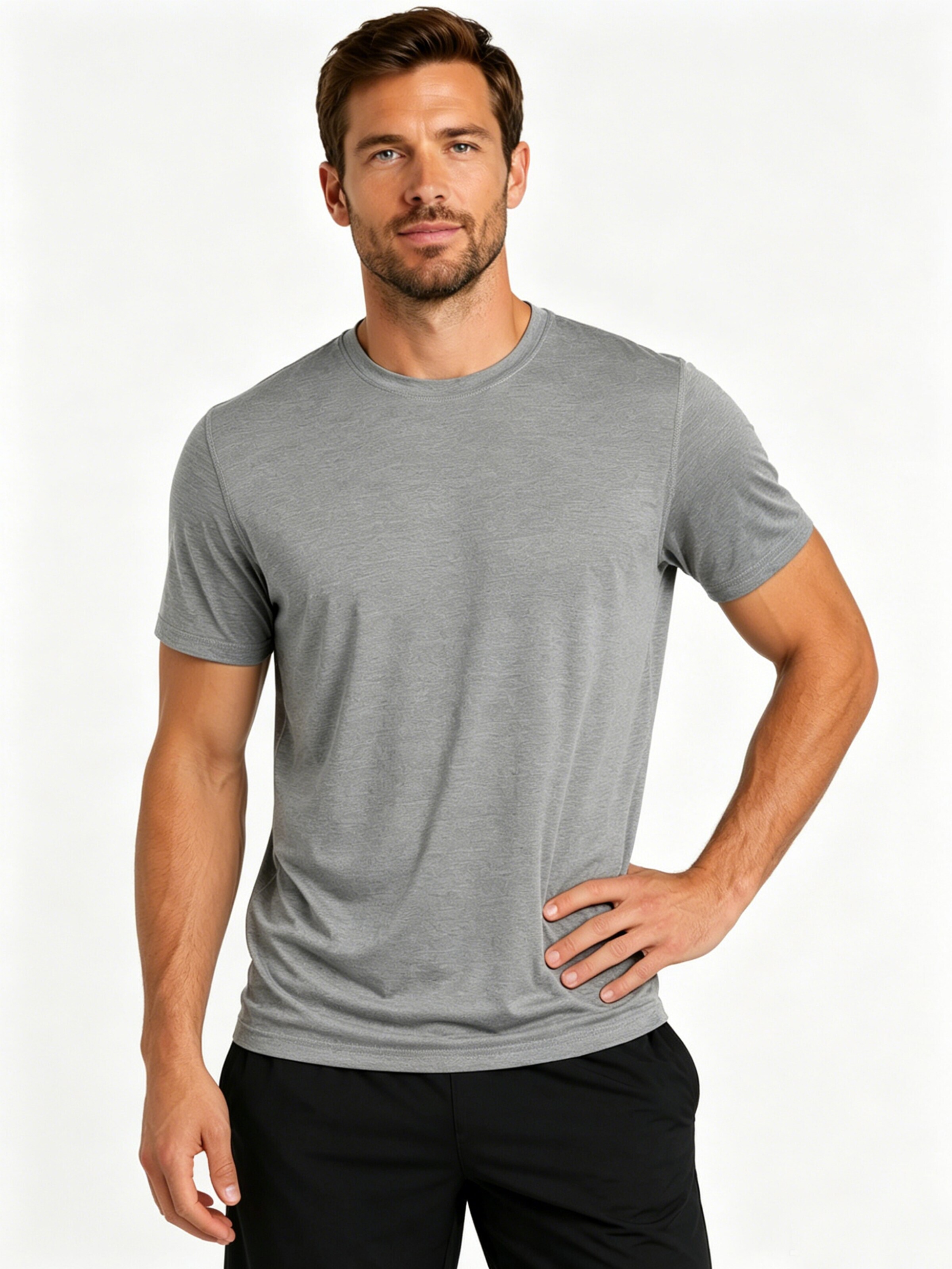 MEETWEE Shirt '2-Pack Casual Quick-Drying T-Shirts' in Grijs