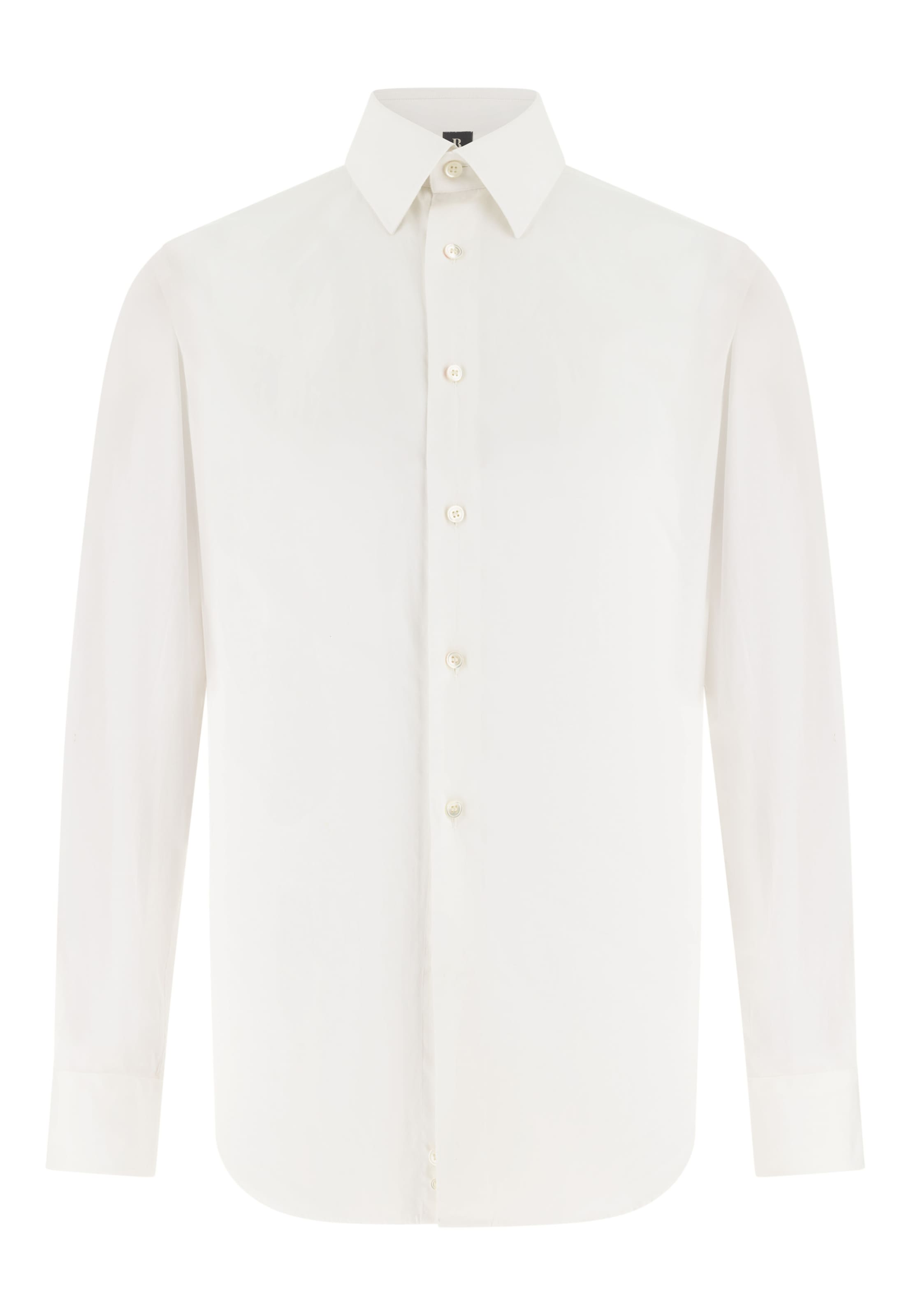 Coupe slim Chemise business Boggi Milano en blanc : devant