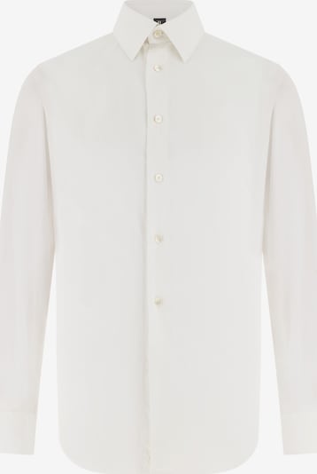 Dalykinio stiliaus marškiniai iš Boggi Milano, spalva – balta, Prekių apžvalga