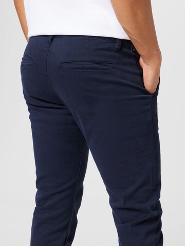 QS Slimfit Chino in Blauw