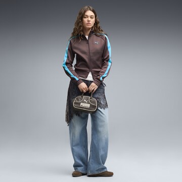 PUMA Sweatjacke 'T7 ALWAYS ON' in Braun