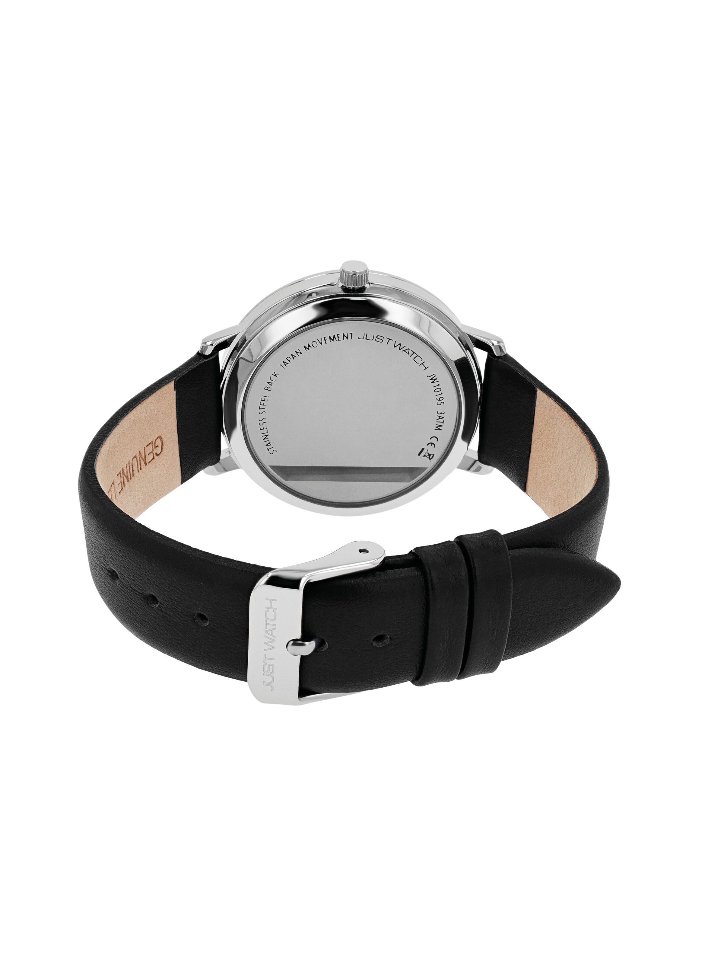 Just Watch Analog Watch 'Mila, Datumsanzeige' in Black