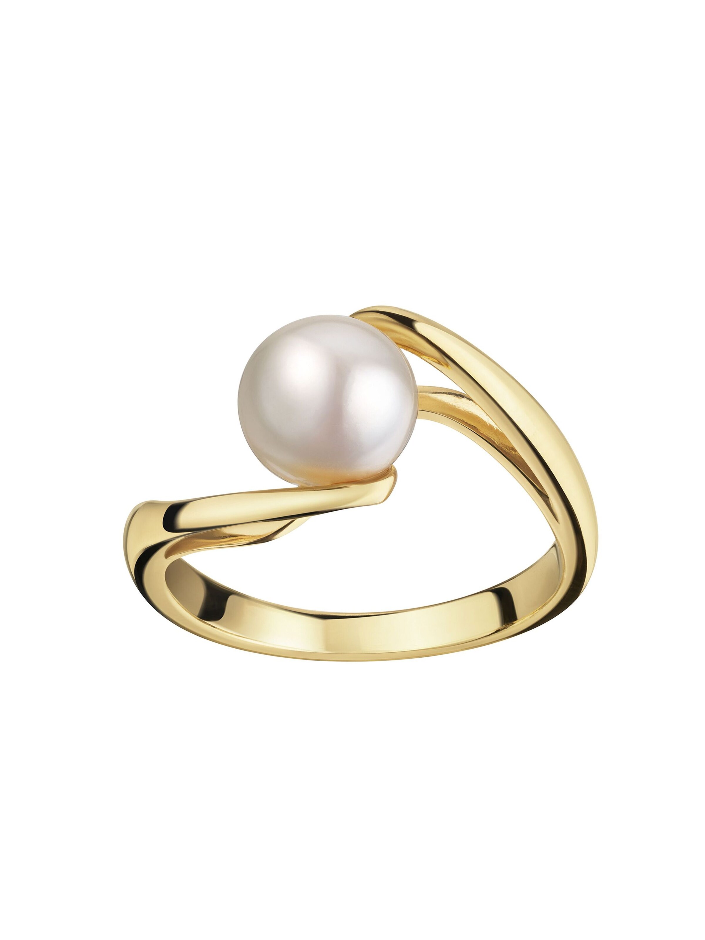 CELESTA Ring in gold / perlweiß, Produktansicht