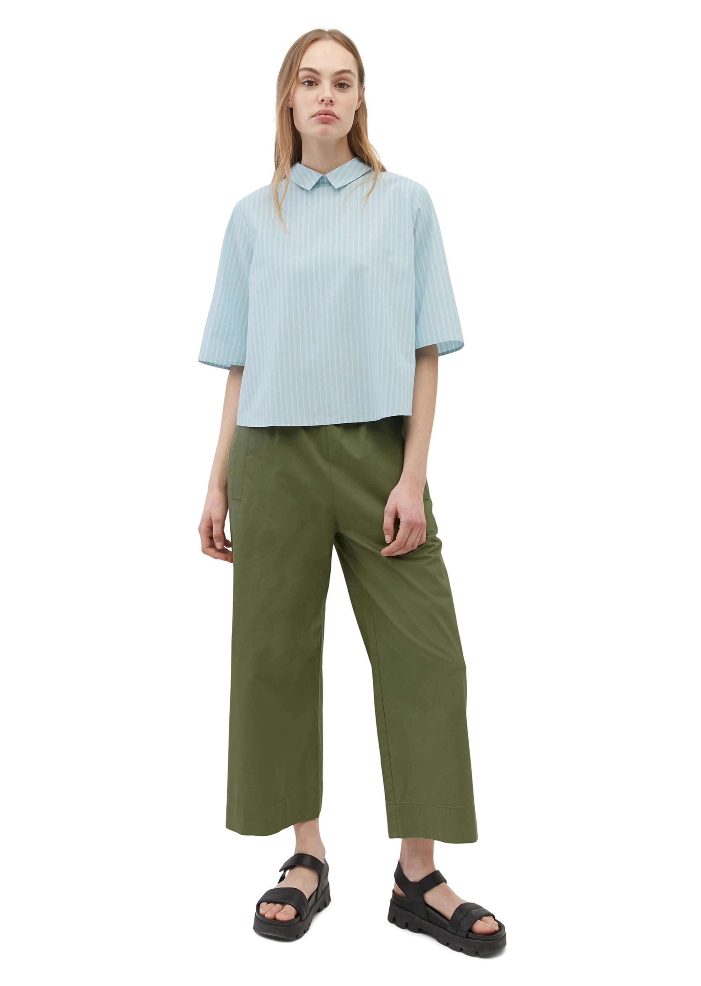 Frauen Blusen & Tuniken Marc O'Polo DENIM Bluse in Blau - OR21618 Frauen Blusen & Tuniken Marc O'Polo DENIM Bluse in Blau - OR21618