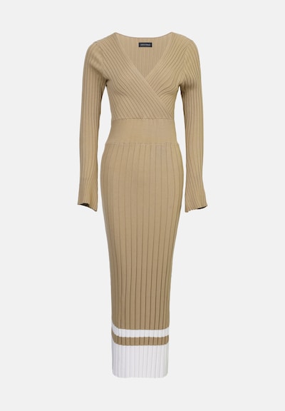 Anna Field Kleid in XS in elfenbein / khaki, Produktansicht