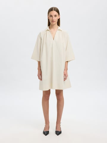 SELECTED Dress in Beige: front
