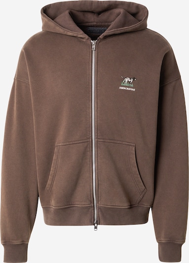 Džemperis iš Abercrombie & Fitch, spalva – ruda / šviesiai žalia / juoda / balta, Prekių apžvalga