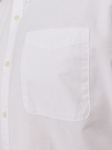 Jack & Jones Plus - Ajuste estrecho Camisa 'Oxford' en blanco