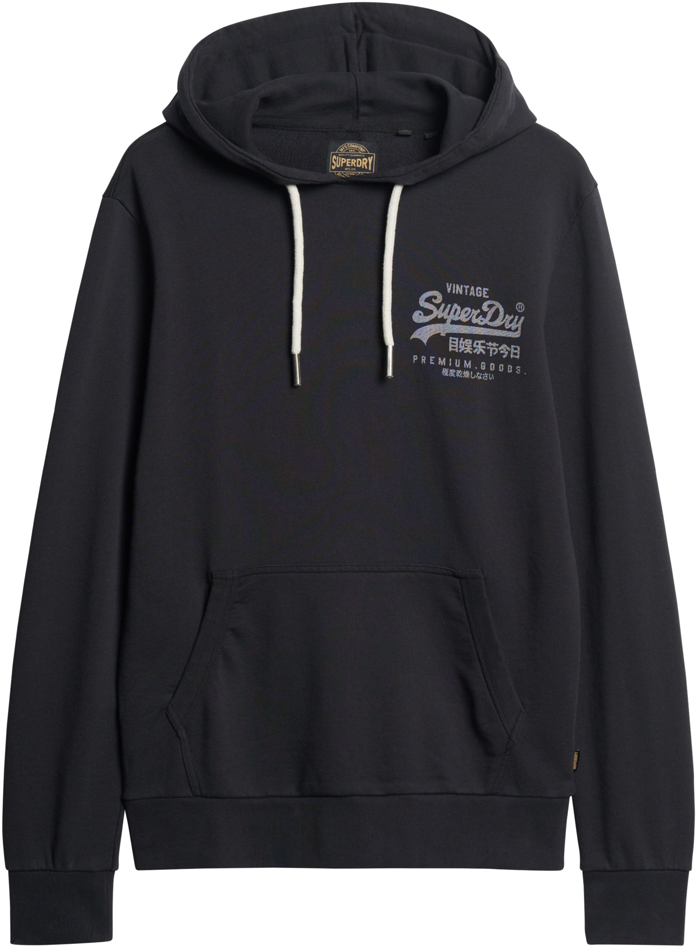 Sweat-shirt 'Heritage' Superdry en noir : devant