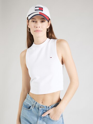 Tommy Jeans - Top en blanco: frente