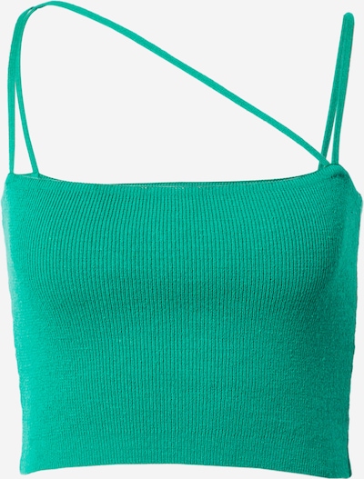 Top brodat NU-IN pe verde smarald, Vizualizare produs