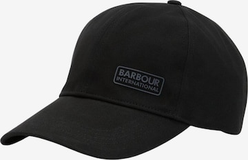 Casquette Barbour International en noir : devant