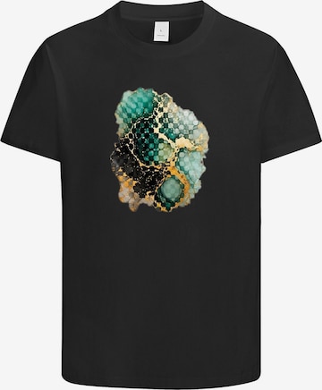HUSKSWARE Shirt 'Grafik' in Schwarz: Vorderseite