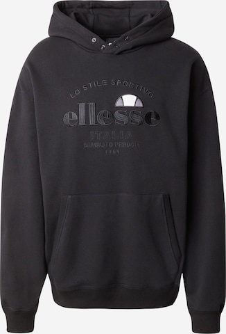 ELLESSE Sweatshirt in Zwart: voorkant