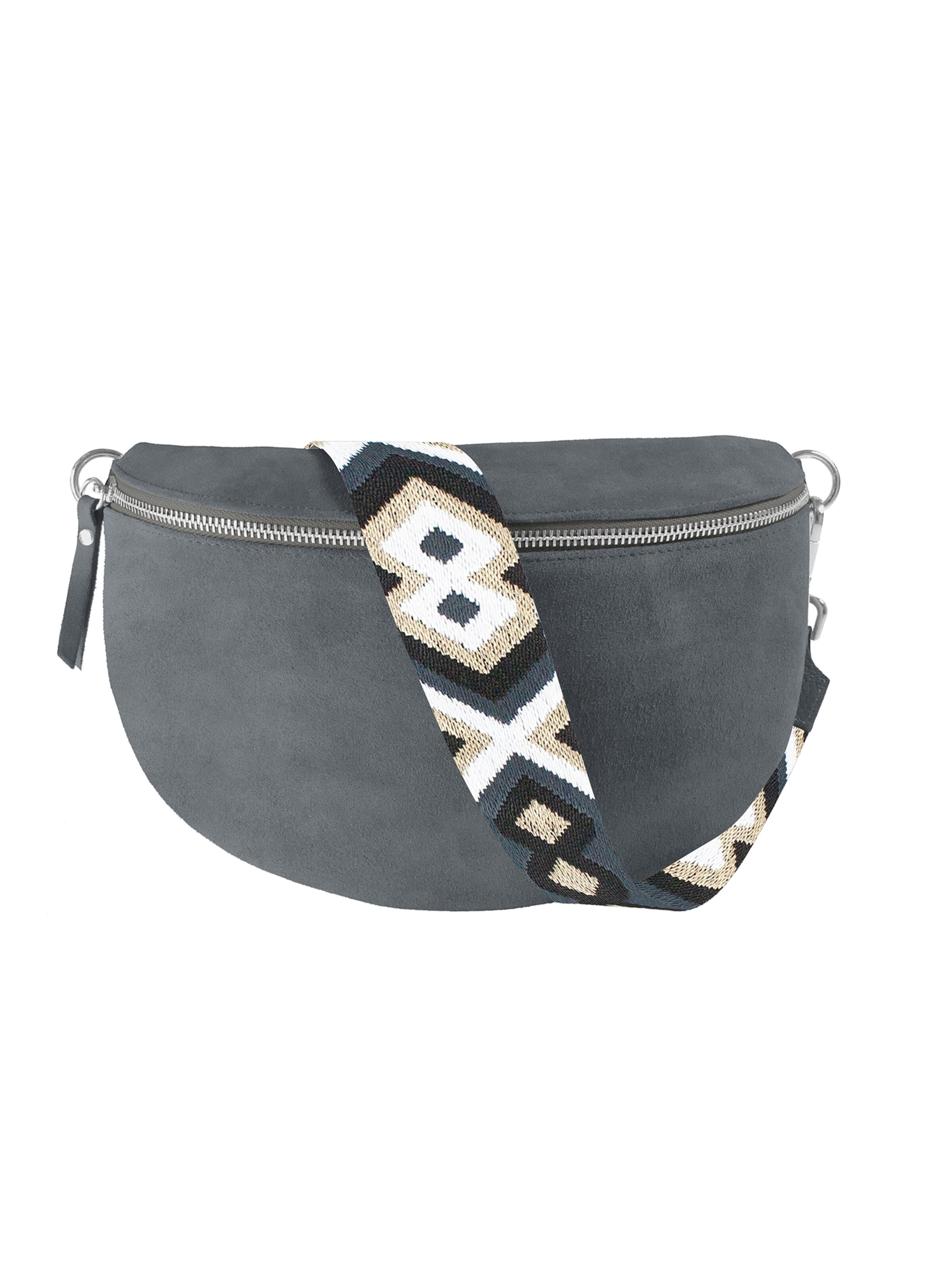 lePelou - Riñonera 'ONDA large' en gris: frente