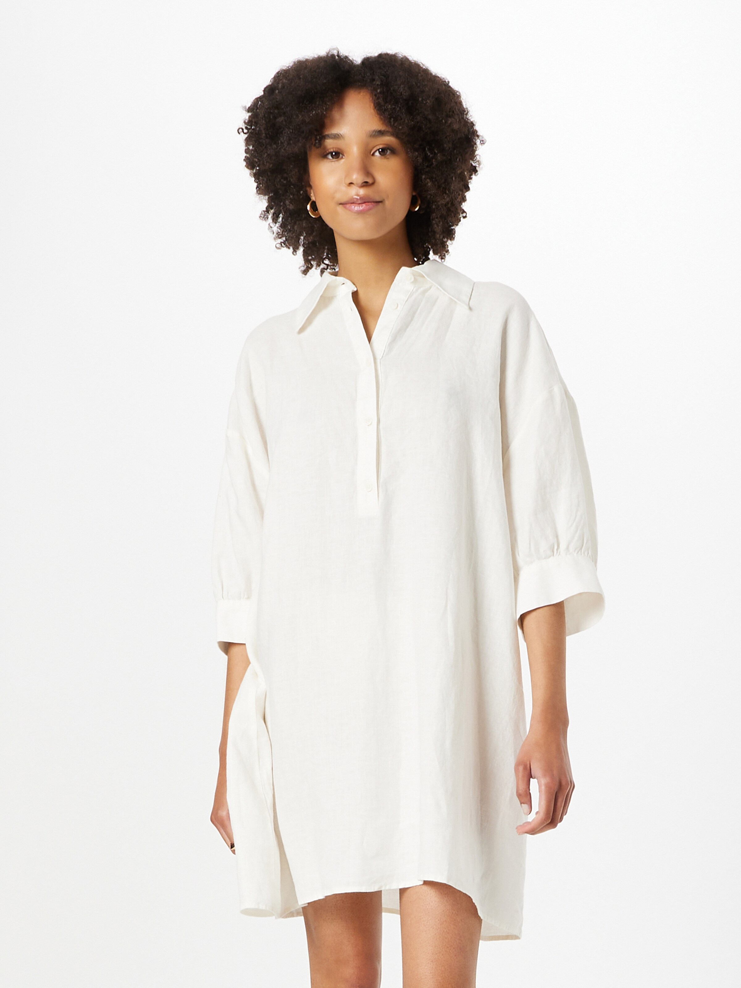 Frauen Kleider Sisley Kleid in Offwhite - ZH41004 Frauen Kleider Sisley Kleid in Offwhite - ZH41004