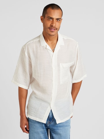 TOPMAN Comfort Fit Πουκάμισο σε λευκό: μπροστά