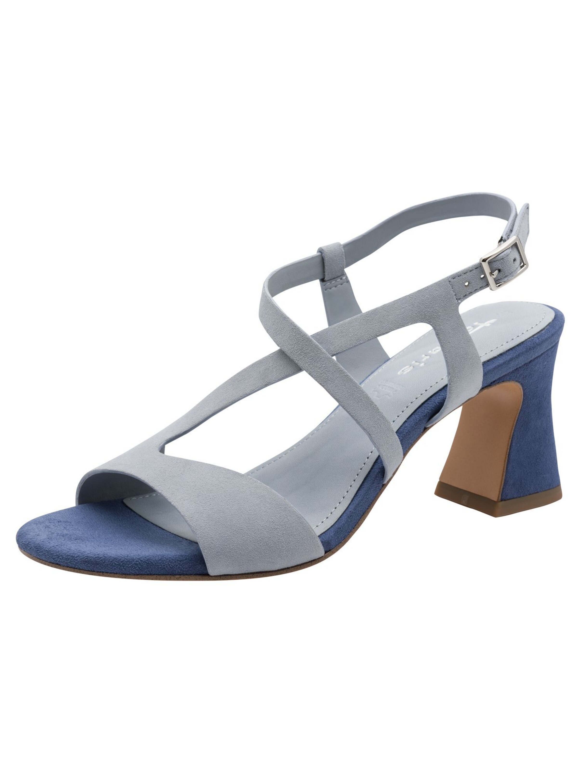 Tamaris Sandalen met riem in Blauw: voorkant