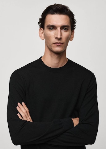 MANGO MAN Pullover 'Willy' in Schwarz