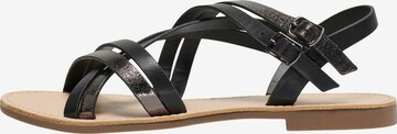 ONLY Sandalen met riem 'MANDALA-18' in Zwart: voorkant