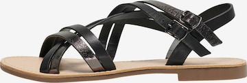 ONLY Páskové sandály 'MANDALA-18' – černá: přední strana