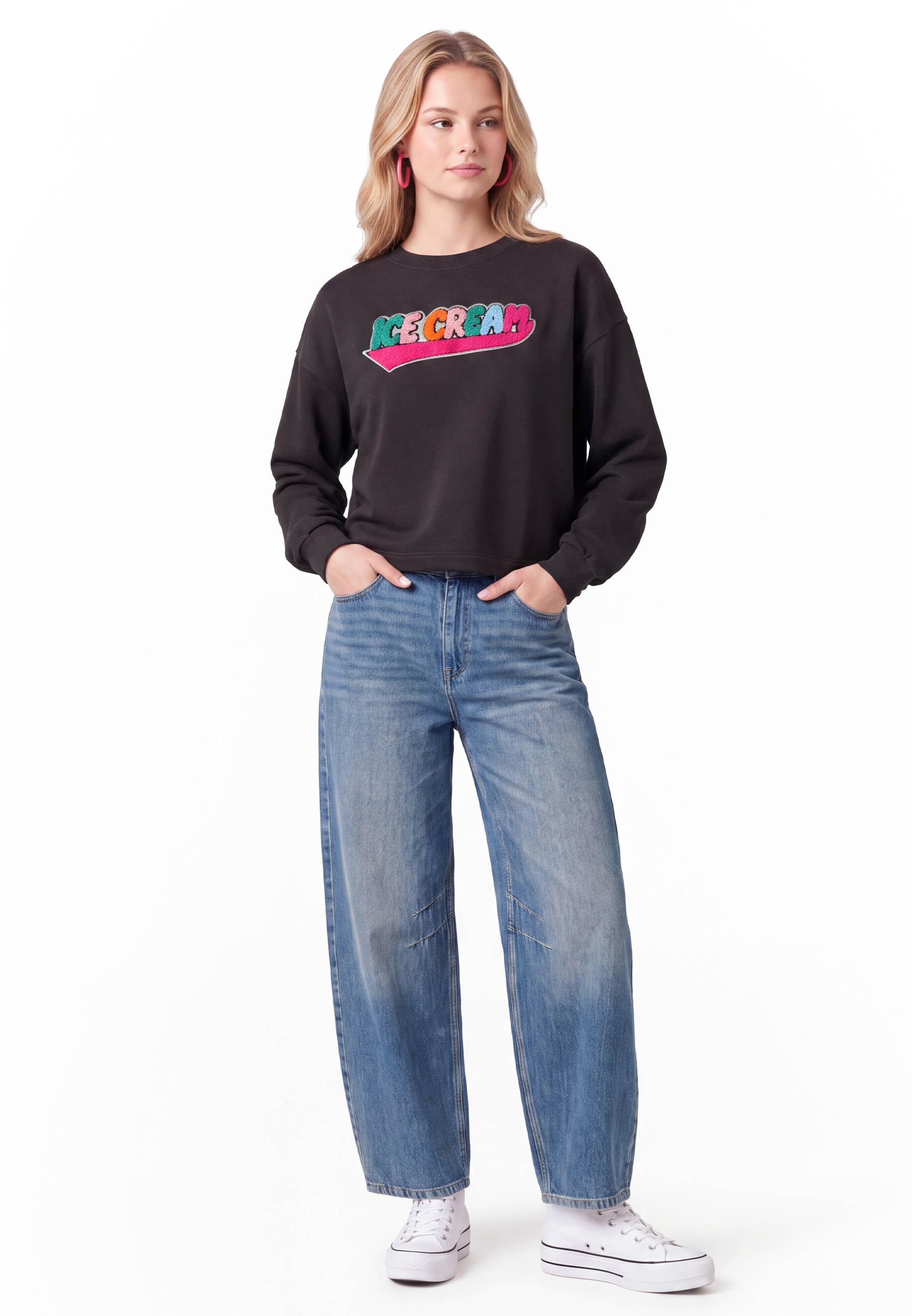MYMO - Sweatshirt em preto