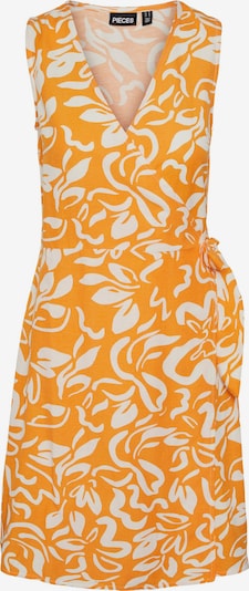 PIECES Haljina 'Larisa' u narančasta / bijela, Pregled proizvoda
