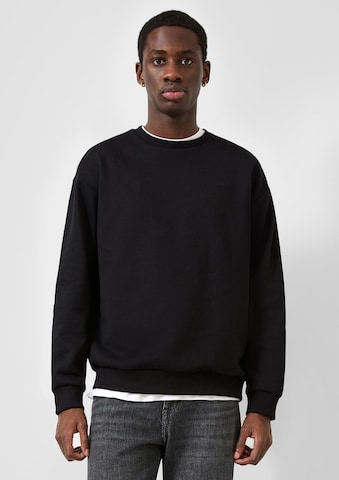 QS Sweatshirt i svart: framsida