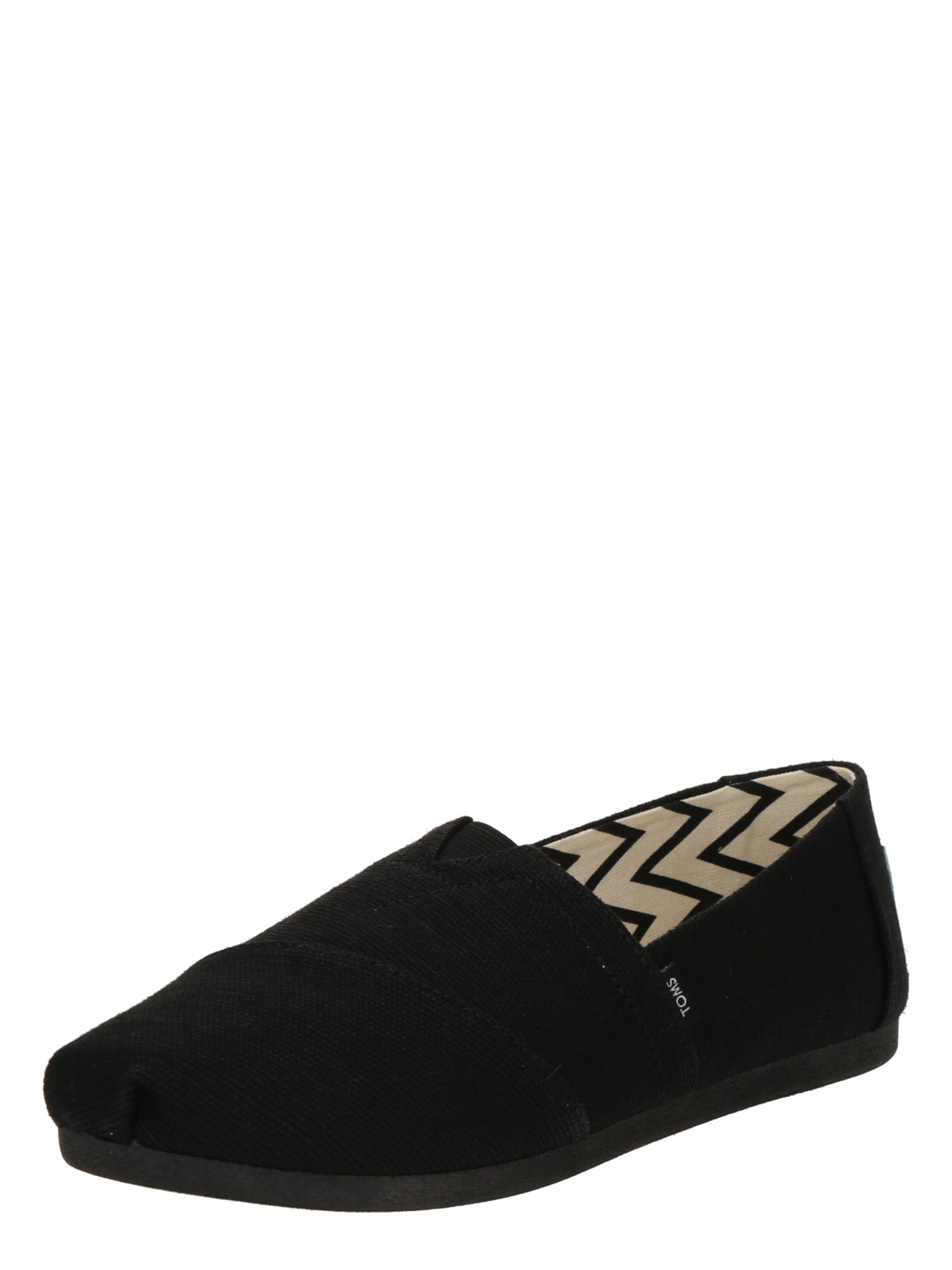 TOMS Slip-ons 'ALPARGATA' in Black: front