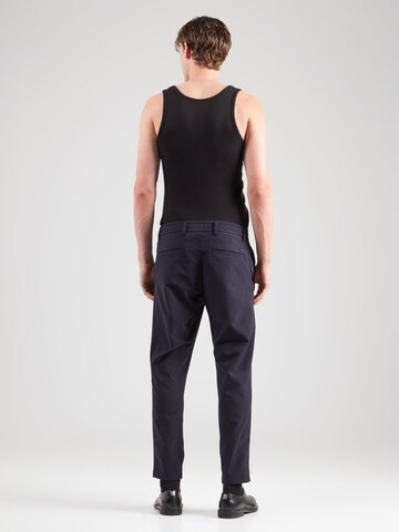 BOSS Конический (Tapered) Брюки-чинос в Синий