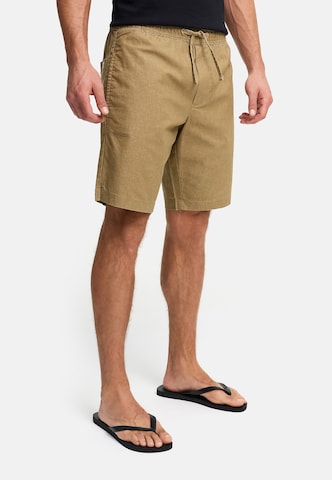 INDICODE JEANS Regular Chino trousers 'Corry' in Brown