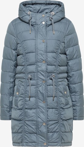 faina Winter Coat in Blue: front