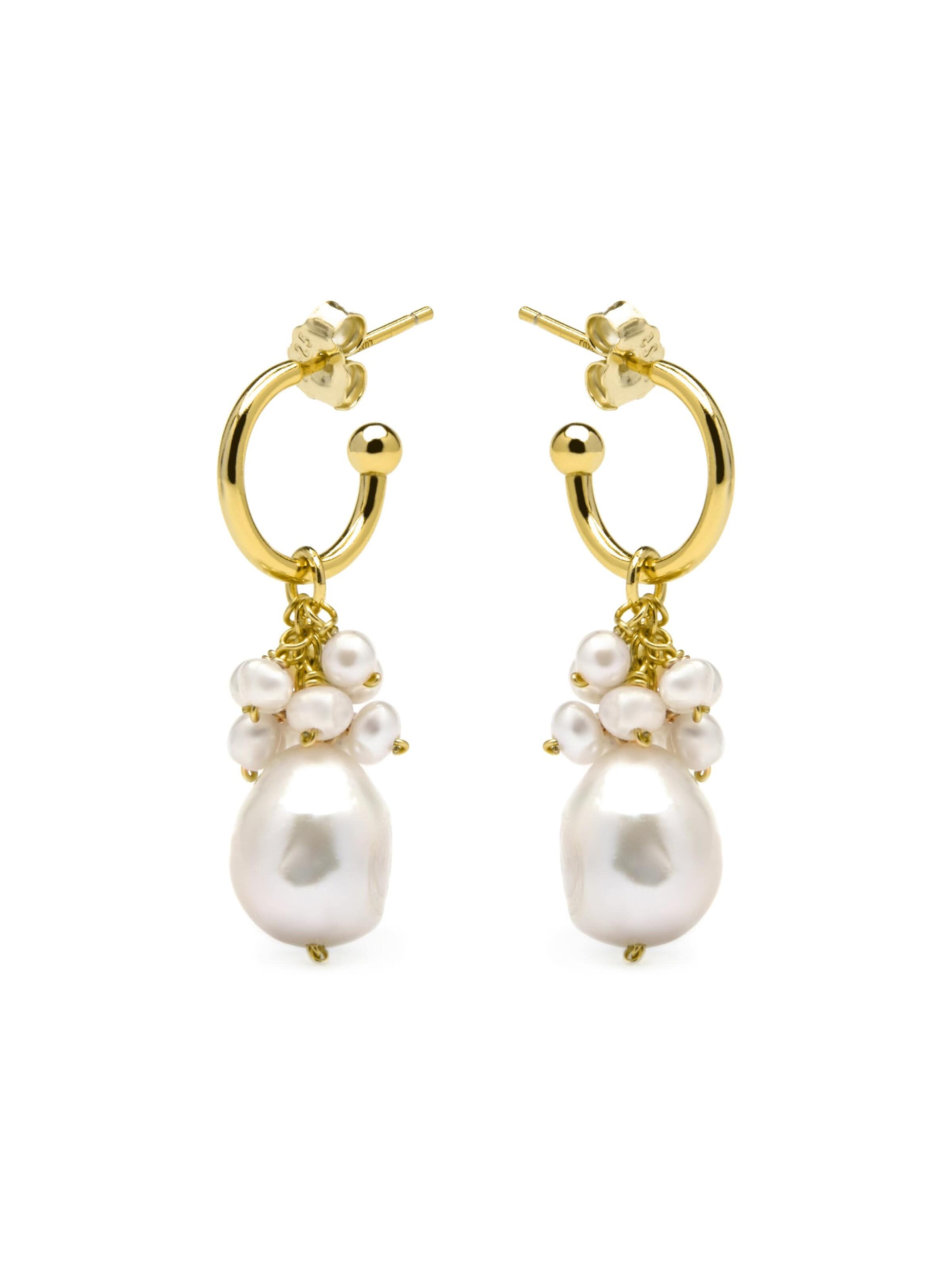 Luxenter Earrings 'Zoqoyi' in White: front