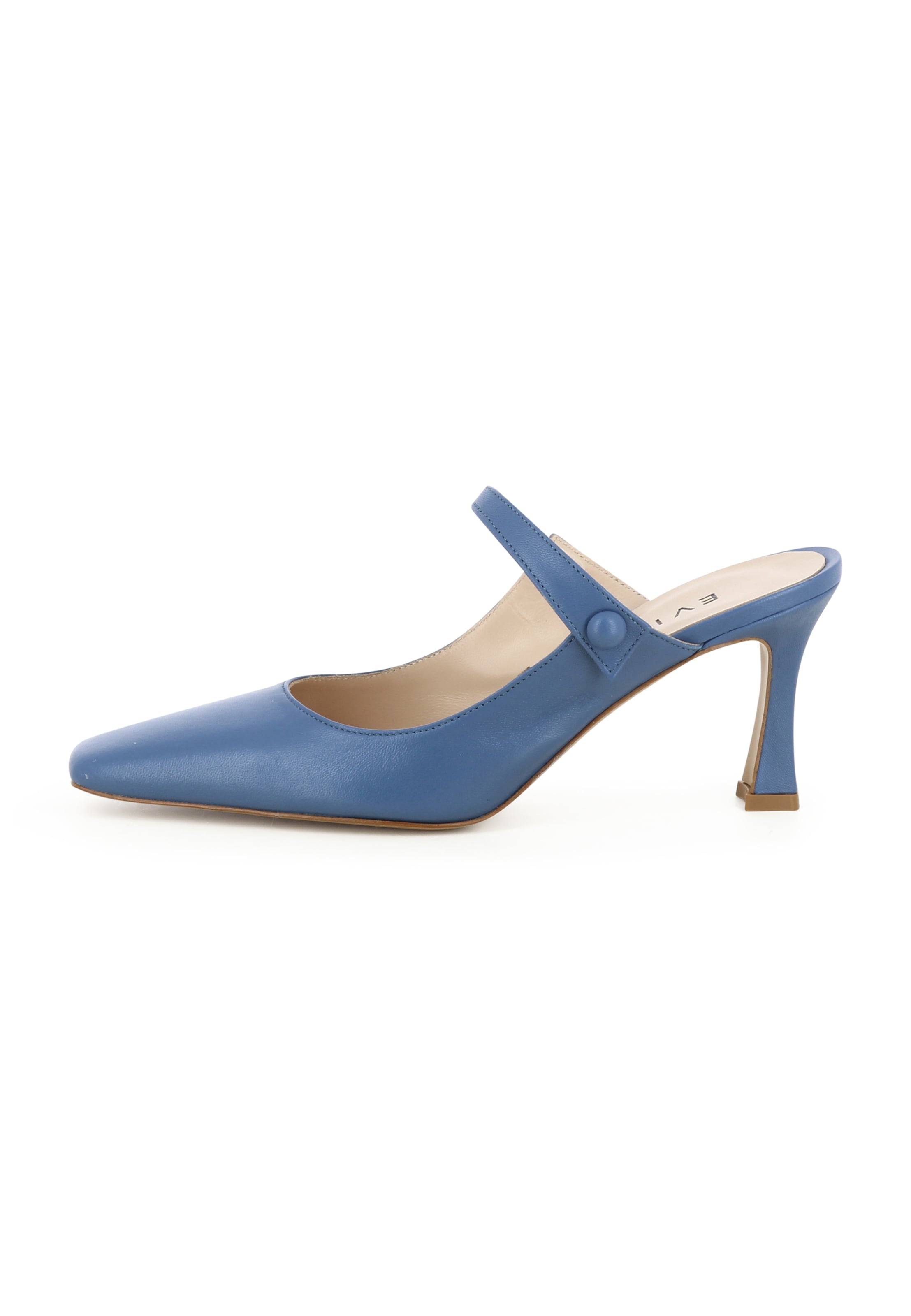 EVITA Mule 'CARMELA' in Blue: front