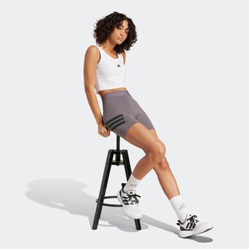ADIDAS SPORTSWEAR Skinny Sportovní kalhoty – šedá