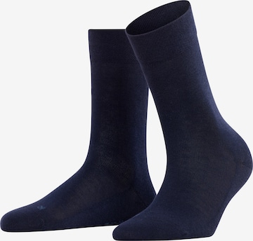FALKE Socken 'Sensitive London' in Blau: Vorderseite