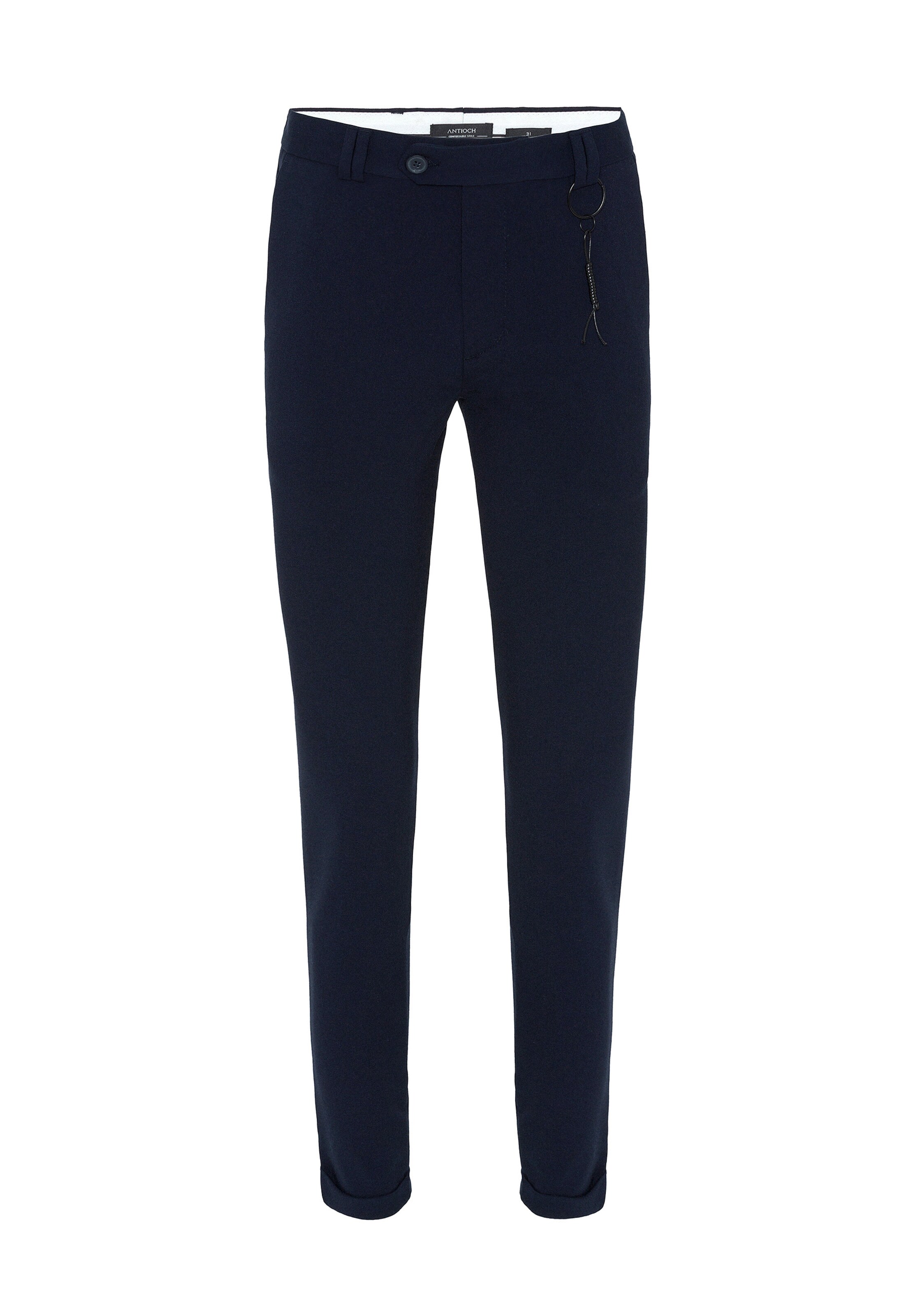 Antioch Слим фит Панталон в синьо: отпред