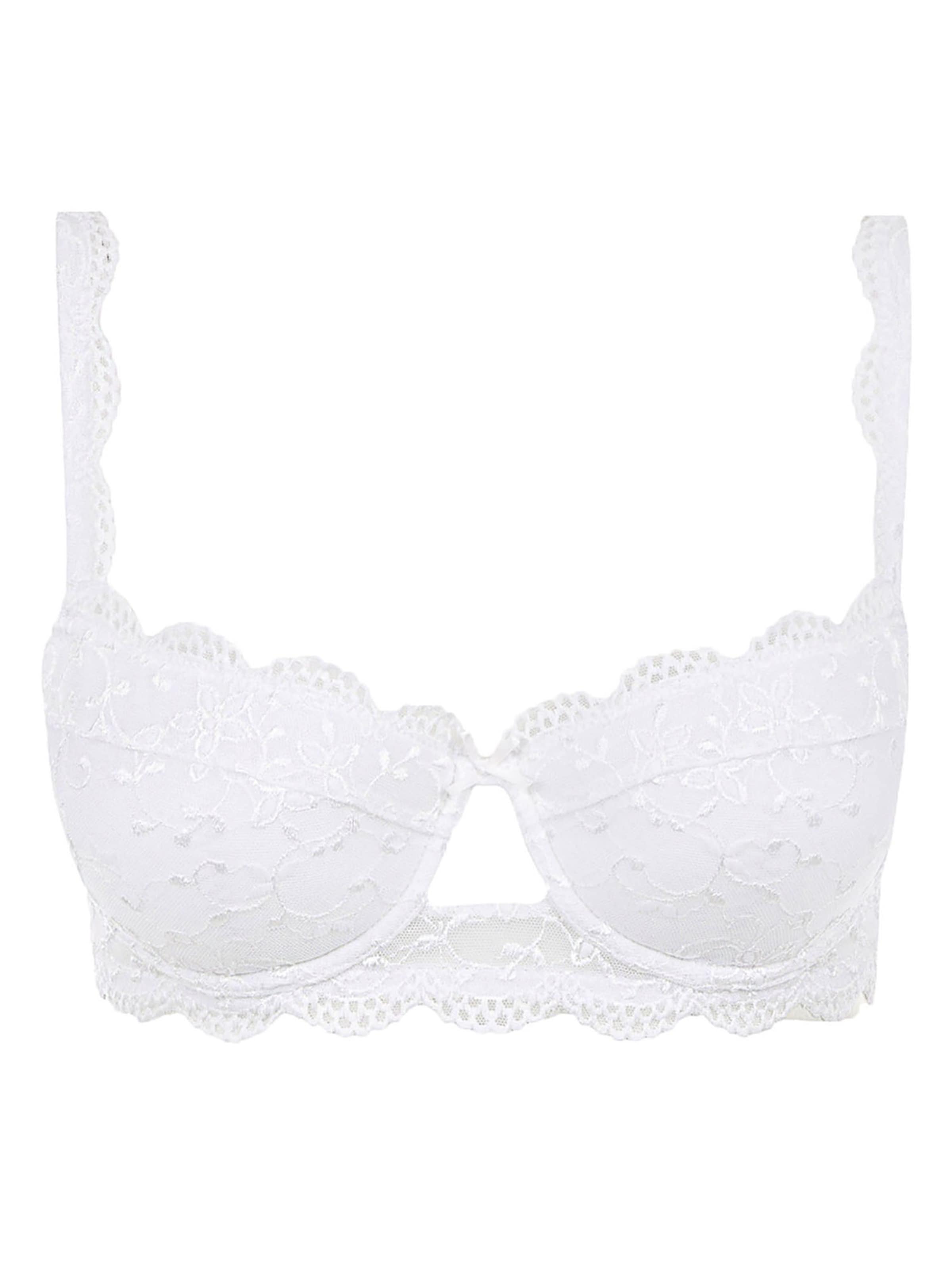 Nina von C. Bra 'Silver Edition' in White: front