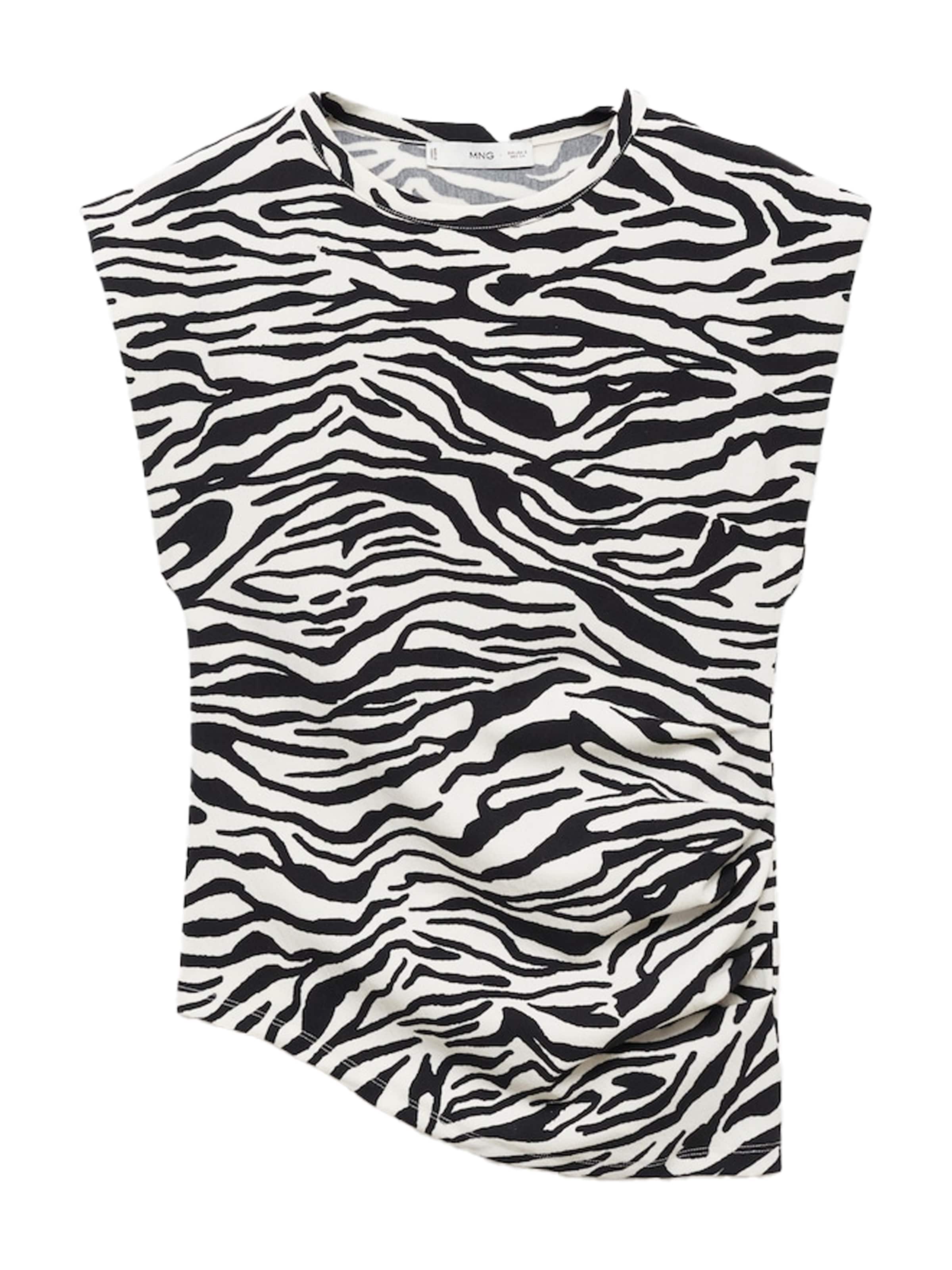 MANGO Tričko 'IRMA' - Čierna: predná strana