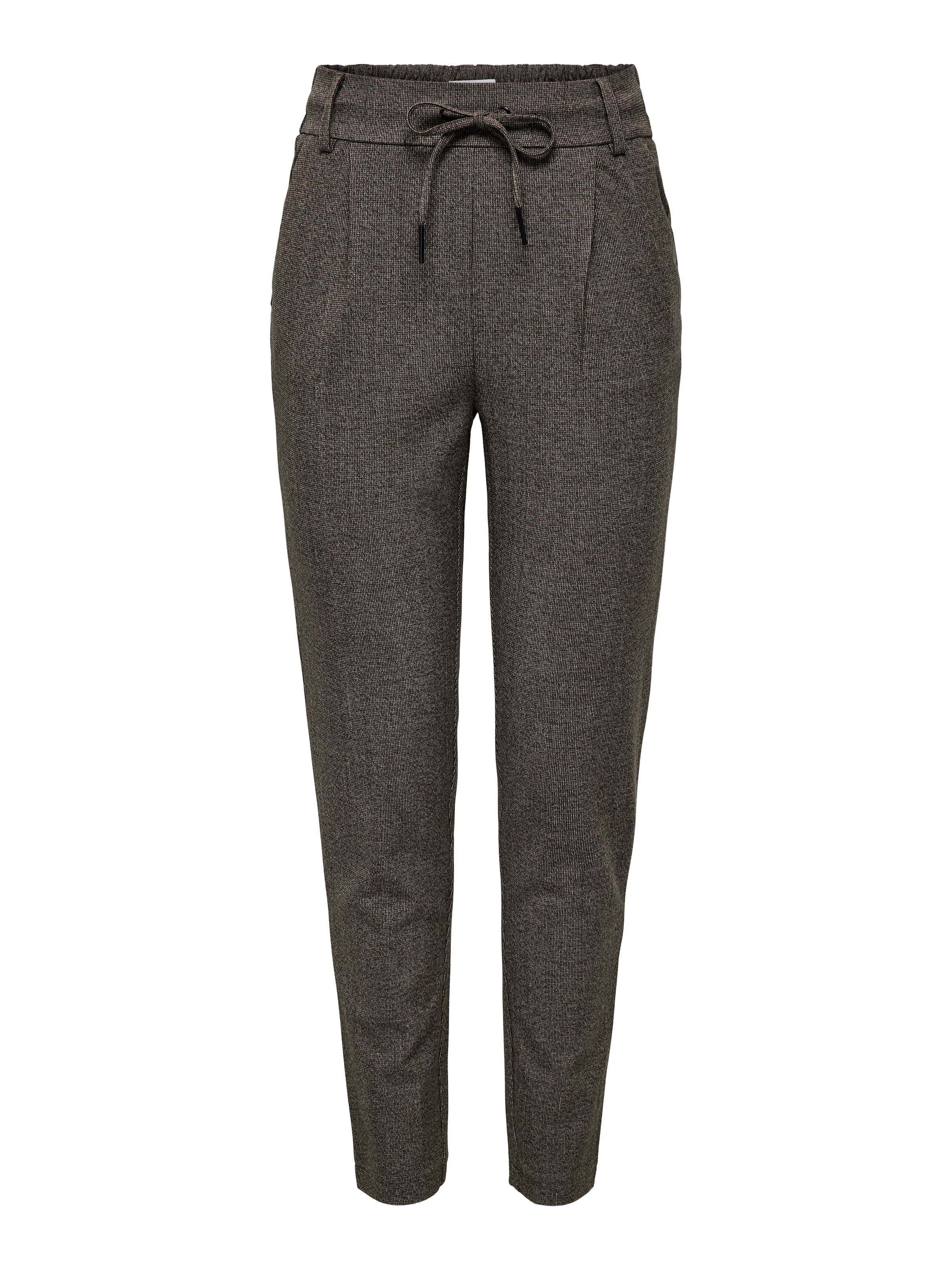 ONLY Úzky strih Plisované nohavice - Čierna: predná strana