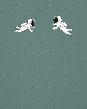 T-Shirt 'Space love' Watapparel en vert