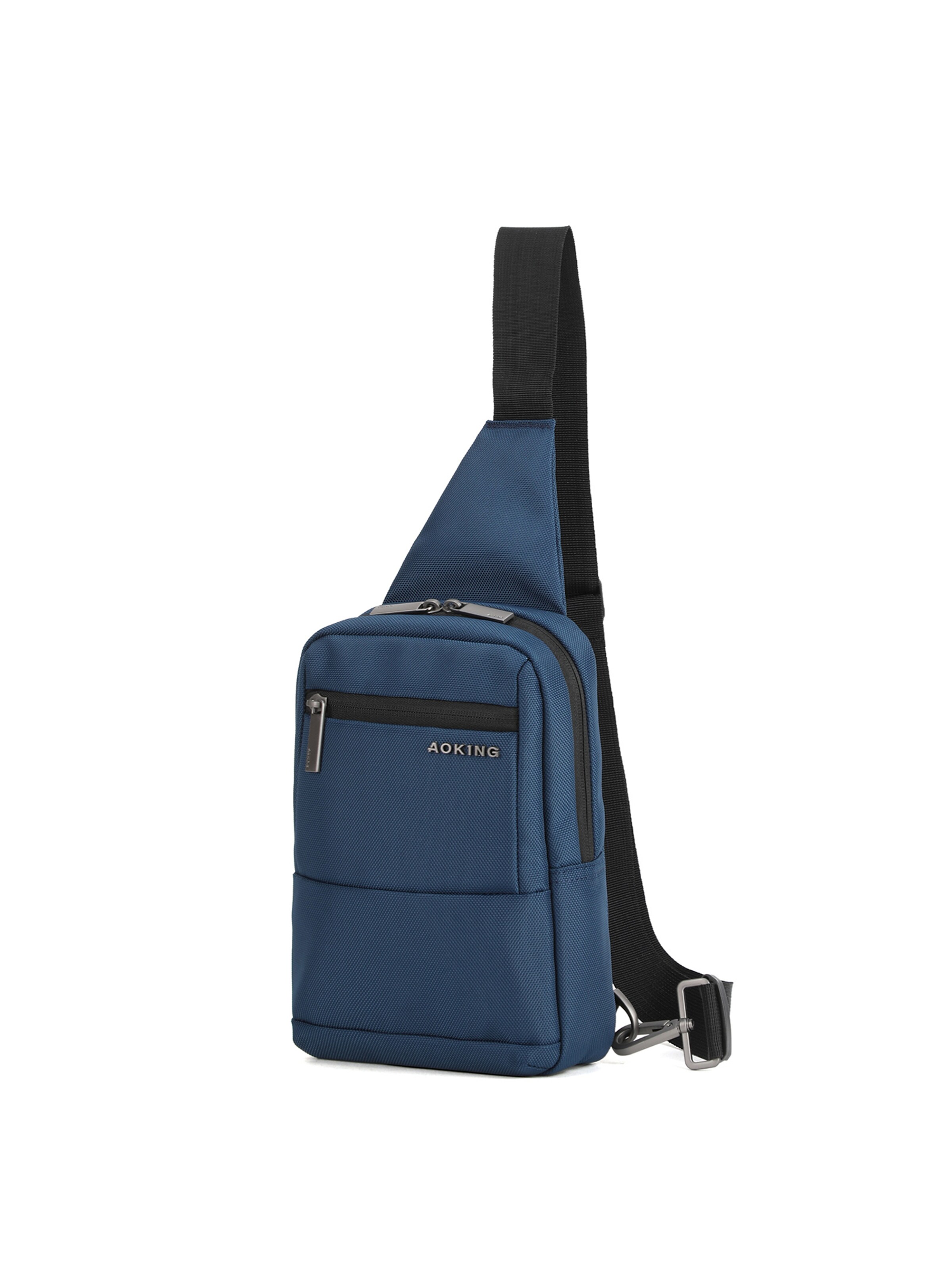 Borsa a tracolla Aoking di colore navy / nero, Visualizzazione prodotti