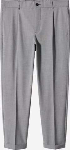 MANGO MAN Pleat-Front Pants 'nasta' in Grey: front
