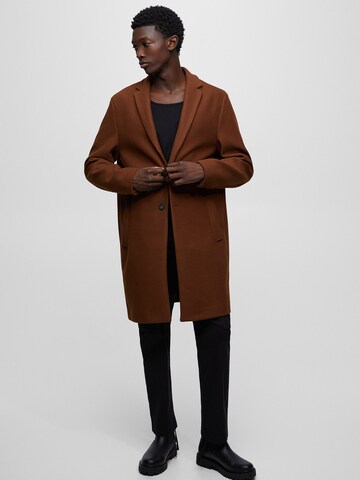 Pull&Bear Between-Seasons Coat in Brown: front