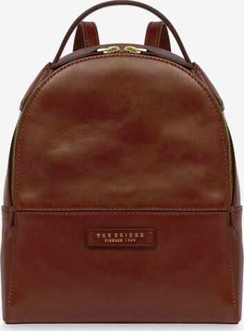 The Bridge Backpack in Brown: front