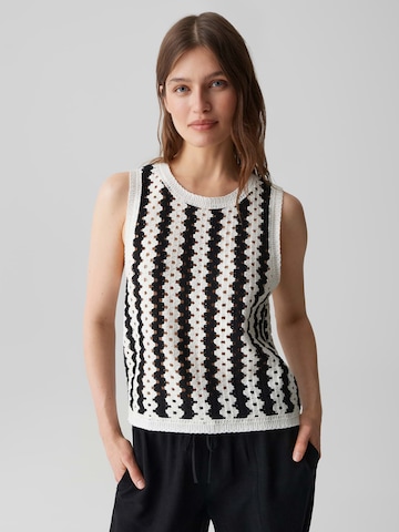 OPUS Gebreide top 'Ifama' in Beige: voorkant