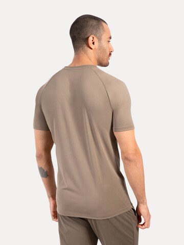 Smilodox T-Shirt Delian Casual Fit in Beige